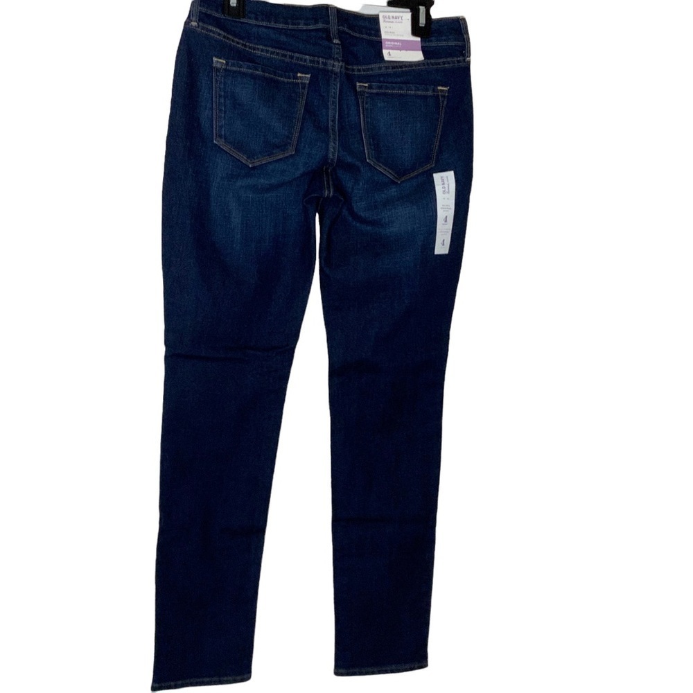 Old Navy mid rise dark wash jeans pants. Short court. Size 4. NWT - Picture 4 of 8